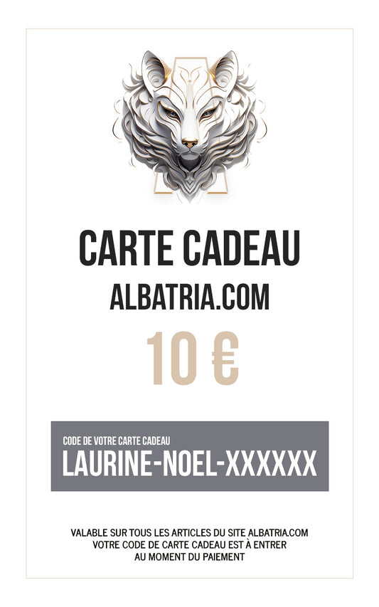 Carte cadeau personnalisée