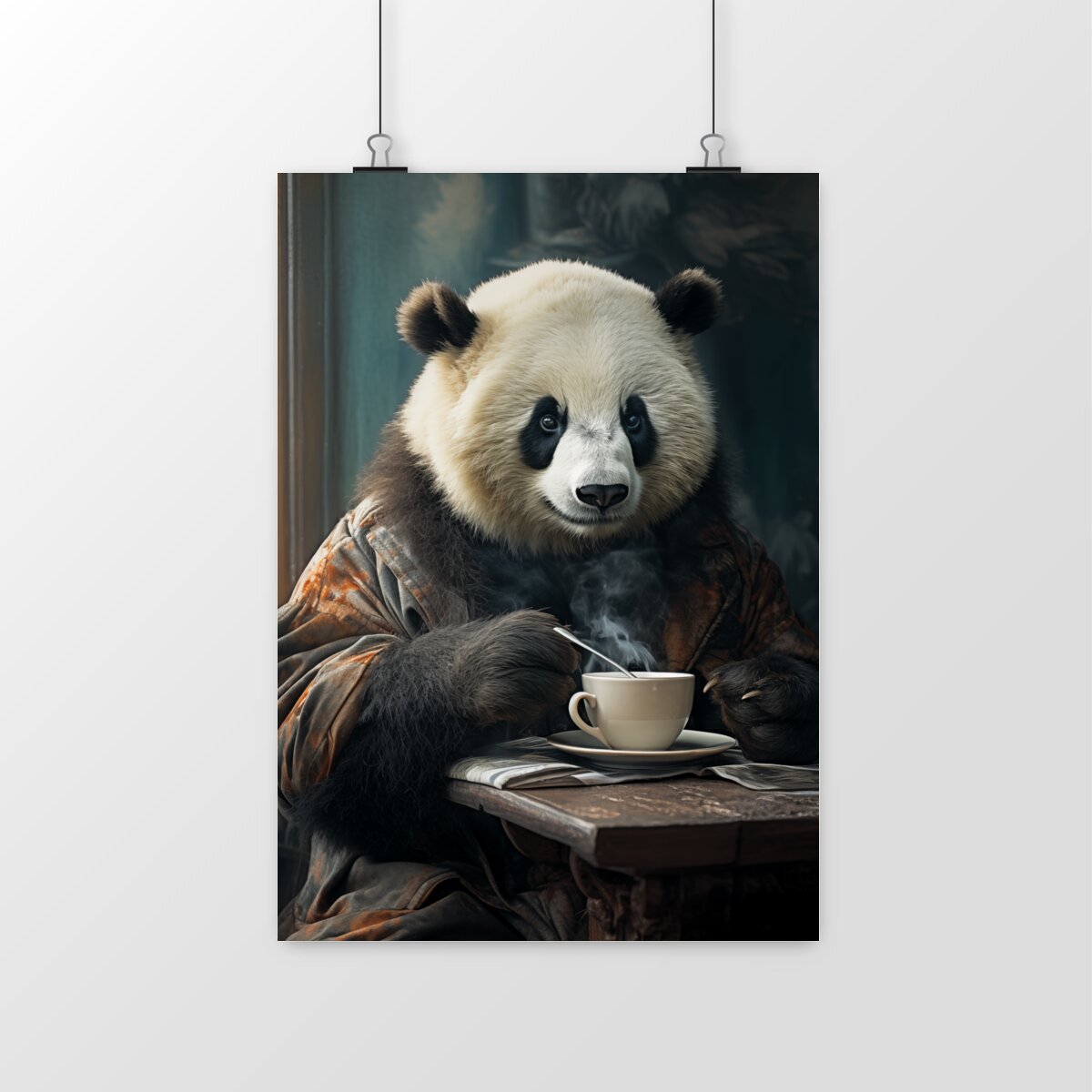 Le panda du matin calme